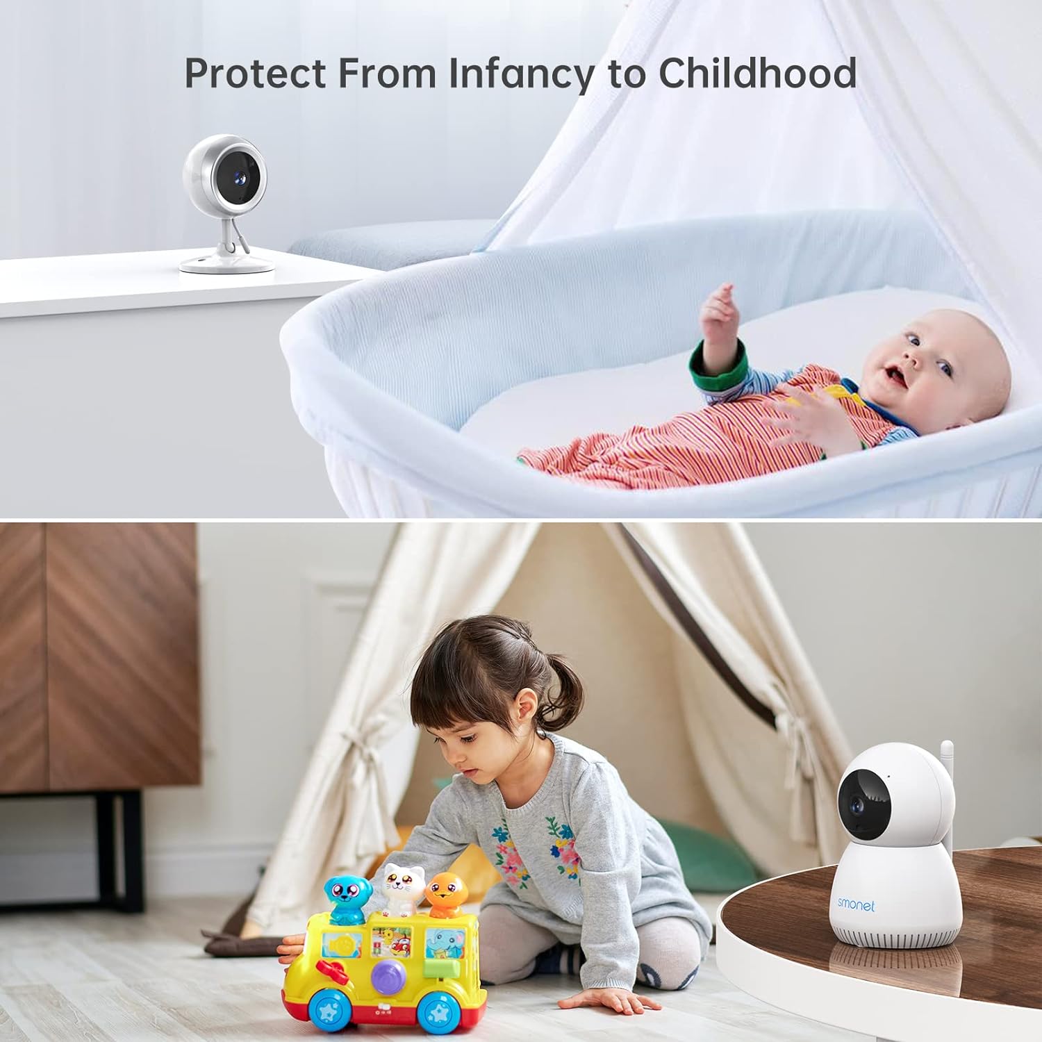 SMONET 1080P Baby Monitor丨With Video and Audio