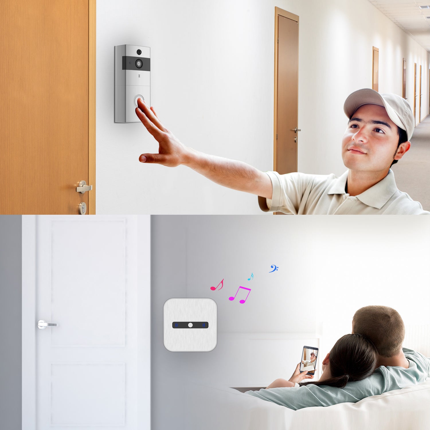 SMONET Video Doorbell & Smart Hub Actual display