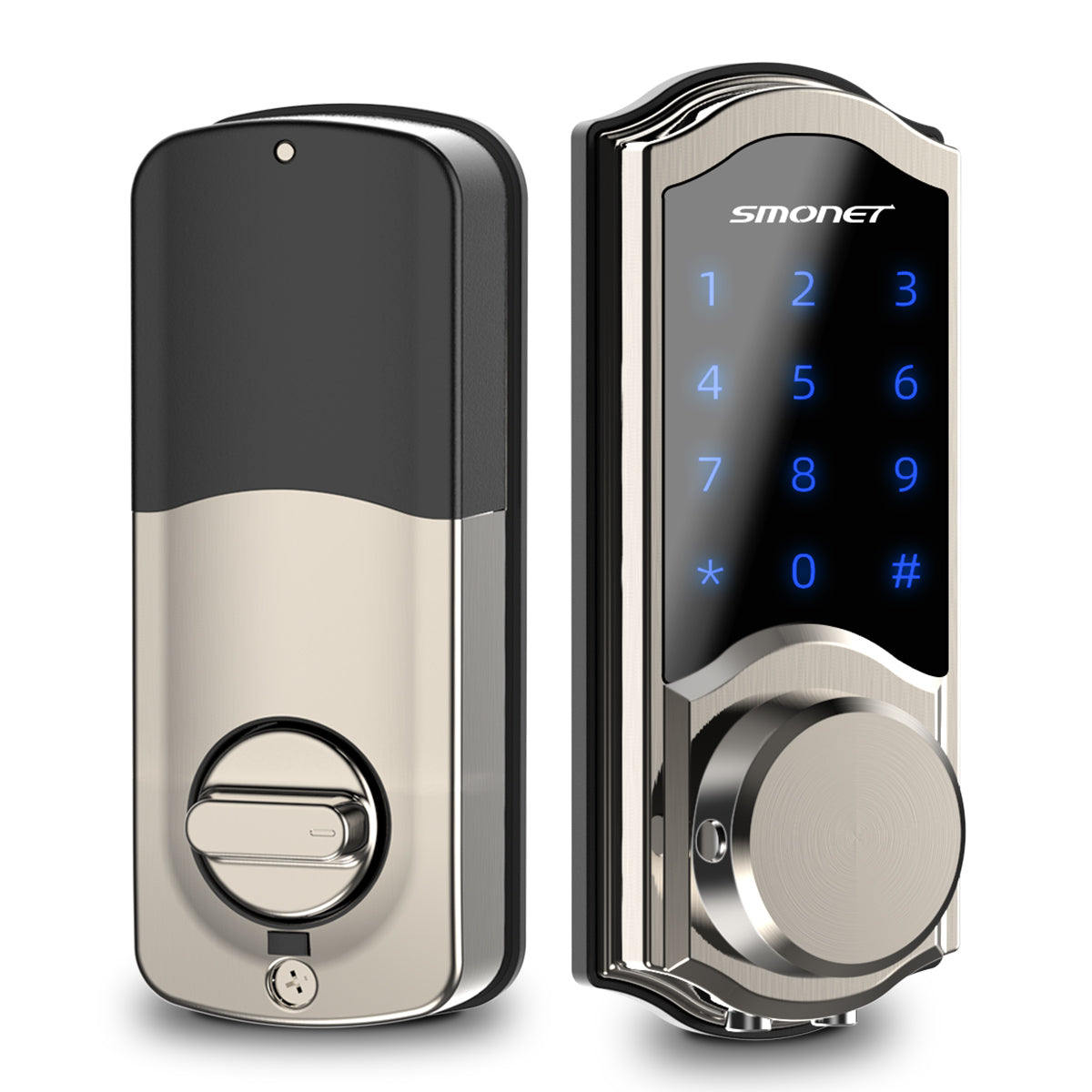 Smonet SMUS-AM Keyless Door Lock & Wifi Gateway, Silver Actual shooting