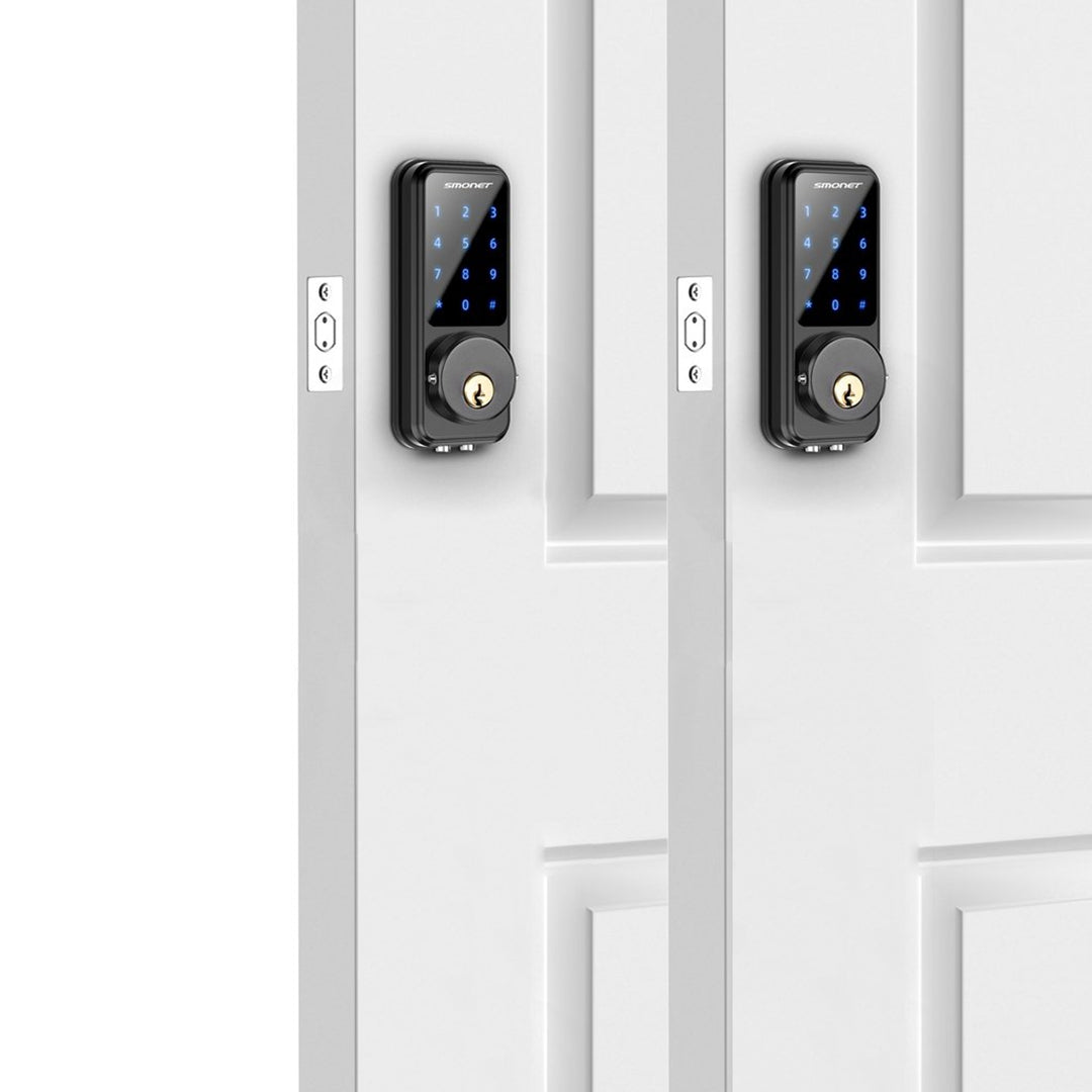 SMONET M1-B Smart Lock black 2 pieces