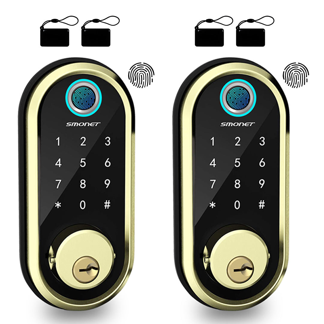 SMONET Y1-BF Smart Lock gold 2 pieces
