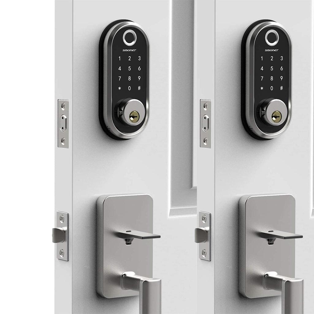 Smonet ZNS-Y001 Fingerprint Keyless Entry Door Lock & Wifi Gateway Show