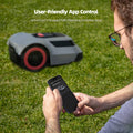 2-SMONET RLM1000 Electric Lawn Mower User-Friendly App Control, Advanced S-shaped Path Planning for Entire Area.