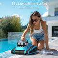 Smonet CR6 cordless pool vacuum robot 3.5L Large Filter Basket, Easy to load and clean.-5