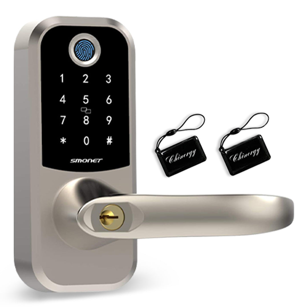SMONET H1-BF Smart Lock With Handle Silver main picture
