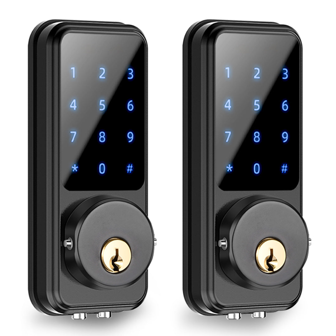 SMONET M1-B Smart Lock silver 2 pieces