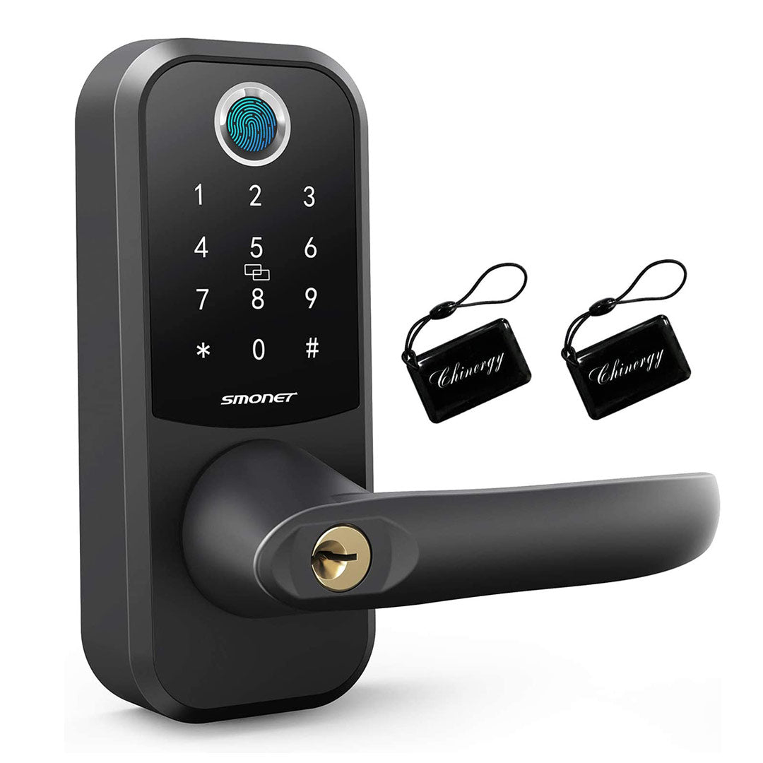 SMONET H1-BF Smart Lock With Handle Black main picture
