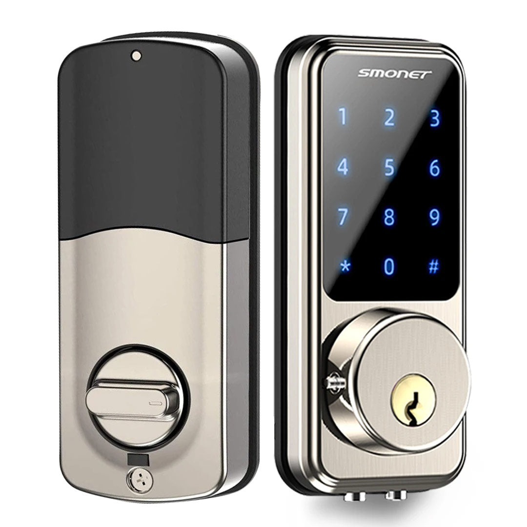 SMONET M1-B Smart Lock Silver Main Image